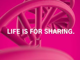 The "Life is for sharing" logo.