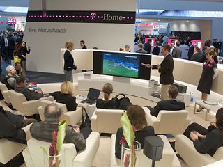LIGA total! Presentation at the CeBIT exhibition.